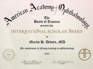 International Scholar Award 2010