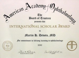 International Scholar Award 2010